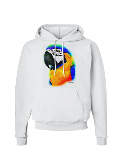 Brightly Colored Parrot Watercolor Hoodie Sweatshirt-Hoodie-TooLoud-White-Small-Davson Sales