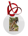 Bristlecone Pines Circular Metal Ornament-Ornament-TooLoud-White-Davson Sales