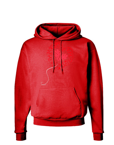 Broken Heart Popped Red Heart Balloon Dark Hoodie Sweatshirt-Hoodie-TooLoud-Red-Small-Davson Sales