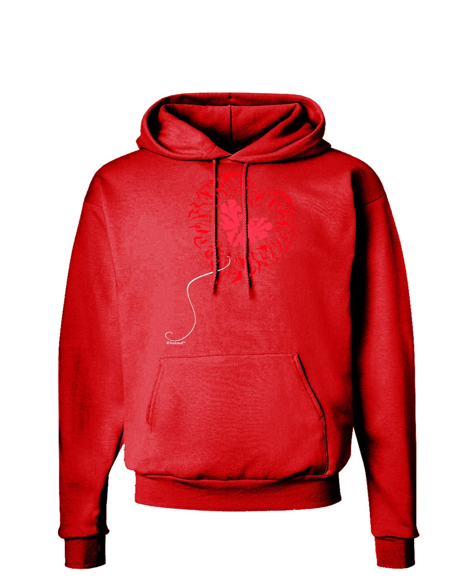 Broken Heart Popped Red Heart Balloon Dark Hoodie Sweatshirt-Hoodie-TooLoud-Black-Small-Davson Sales