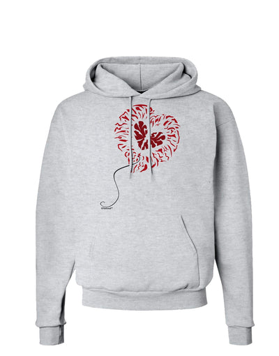 Broken Heart Popped Red Heart Balloon Hoodie Sweatshirt-Hoodie-TooLoud-AshGray-Small-Davson Sales