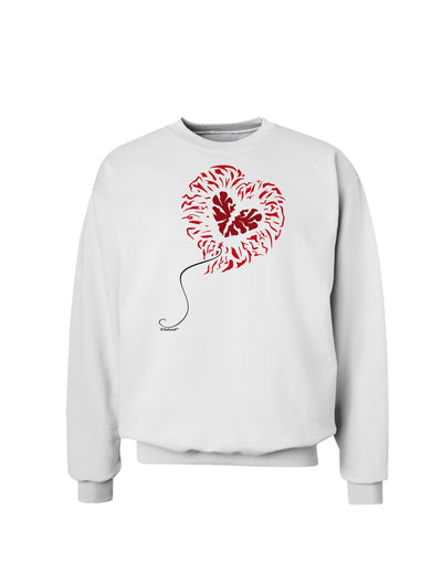 Broken Heart Popped Red Heart Balloon Sweatshirt-Sweatshirt-TooLoud-White-Small-Davson Sales