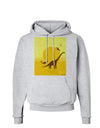 Brontosaurus and Pterodactyl Silhouettes with Sun Hoodie Sweatshirt by TooLoud-Hoodie-TooLoud-AshGray-Small-Davson Sales