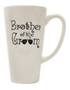 Brother of the Groom - Exquisite 16 Ounce Conical Latte Coffee Mug - TooLoud-Conical Latte Mug-TooLoud-Davson Sales