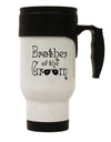 Brother of the Groom Stainless Steel 14 OZ Travel Mug - Expertly Crafted Drinkware-Travel Mugs-TooLoud-Davson Sales