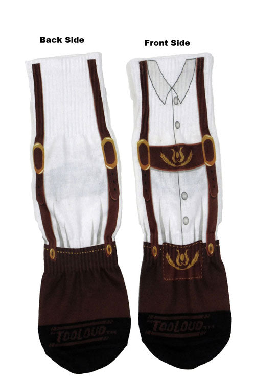 Brown Adult Short Socks with All Over Print - TooLoud-Socks-TooLoud-White-Ladies-4-6-Davson Sales