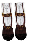 Brown Adult Short Socks with All Over Print - TooLoud-Socks-TooLoud-White-Ladies-4-6-Davson Sales