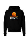 Bruh Emoji Dark Hoodie Sweatshirt-Hoodie-TooLoud-Black-Small-Davson Sales