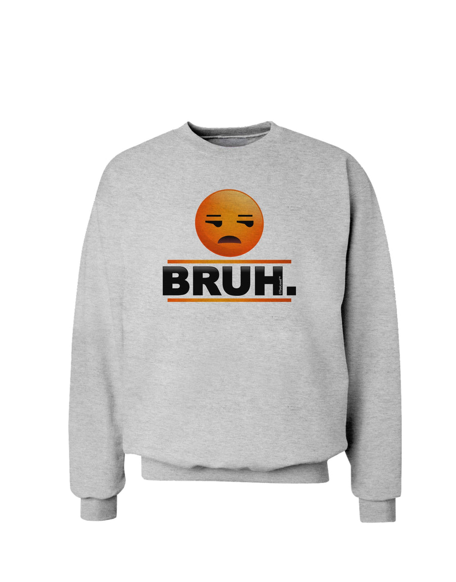 Bruh Emoji Sweatshirt-Sweatshirt-TooLoud-White-Small-Davson Sales
