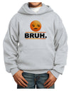 Bruh Emoji Youth Hoodie Pullover Sweatshirt-Youth Hoodie-TooLoud-Ash-XS-Davson Sales