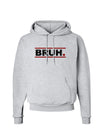 Bruh Text Only Hoodie Sweatshirt-Hoodie-TooLoud-AshGray-Small-Davson Sales