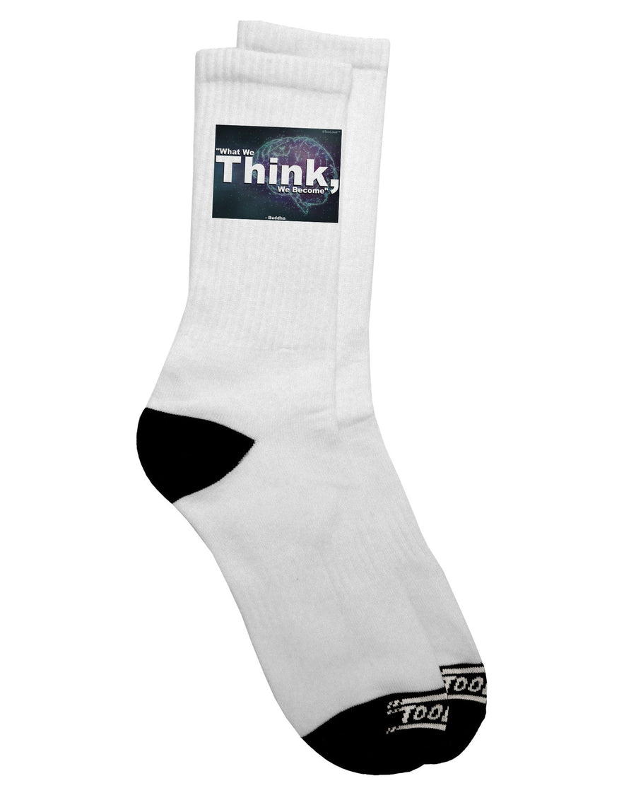 Buddha Adult Crew Socks - A Thoughtful Addition to Your Wardrobe, Exclusively from TooLoud-Socks-TooLoud-White-Ladies-4-6-Davson Sales