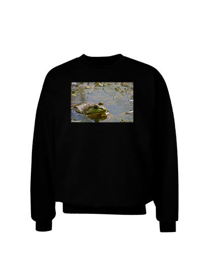 Bullfrog In Water Adult Dark Sweatshirt by TooLoud-Sweatshirts-TooLoud-Black-Small-Davson Sales