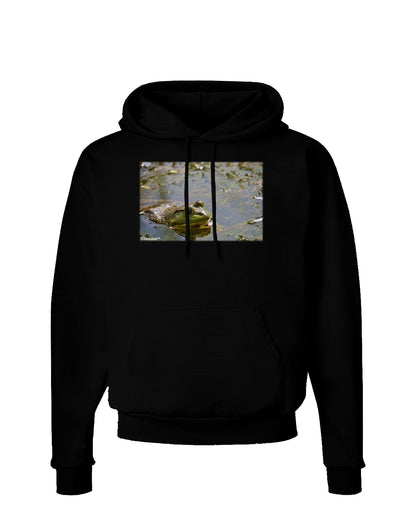 Bullfrog In Water Dark Hoodie Sweatshirt by TooLoud-Hoodie-TooLoud-Black-Small-Davson Sales