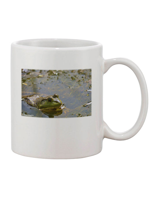 Bullfrog In Water - Exquisite 11 oz Coffee Mug by TooLoud-11 OZ Coffee Mug-TooLoud-White-Davson Sales
