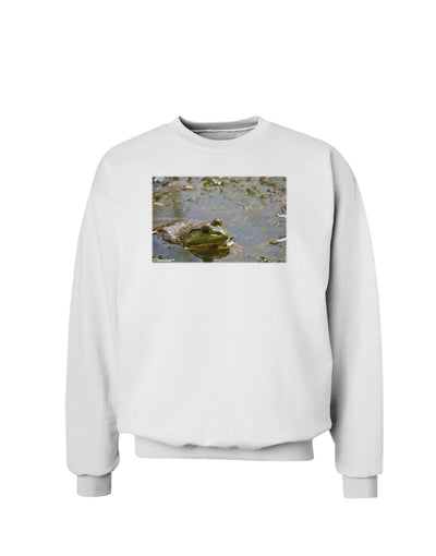 Bullfrog In Water Sweatshirt by TooLoud-Sweatshirts-TooLoud-White-Small-Davson Sales