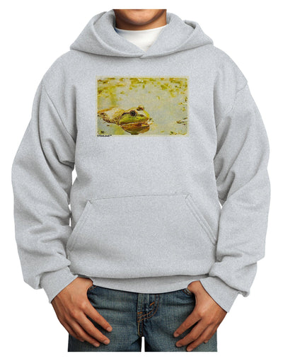 Bullfrog In Watercolor Youth Hoodie Pullover Sweatshirt by TooLoud-Youth Hoodie-TooLoud-Ash-XS-Davson Sales