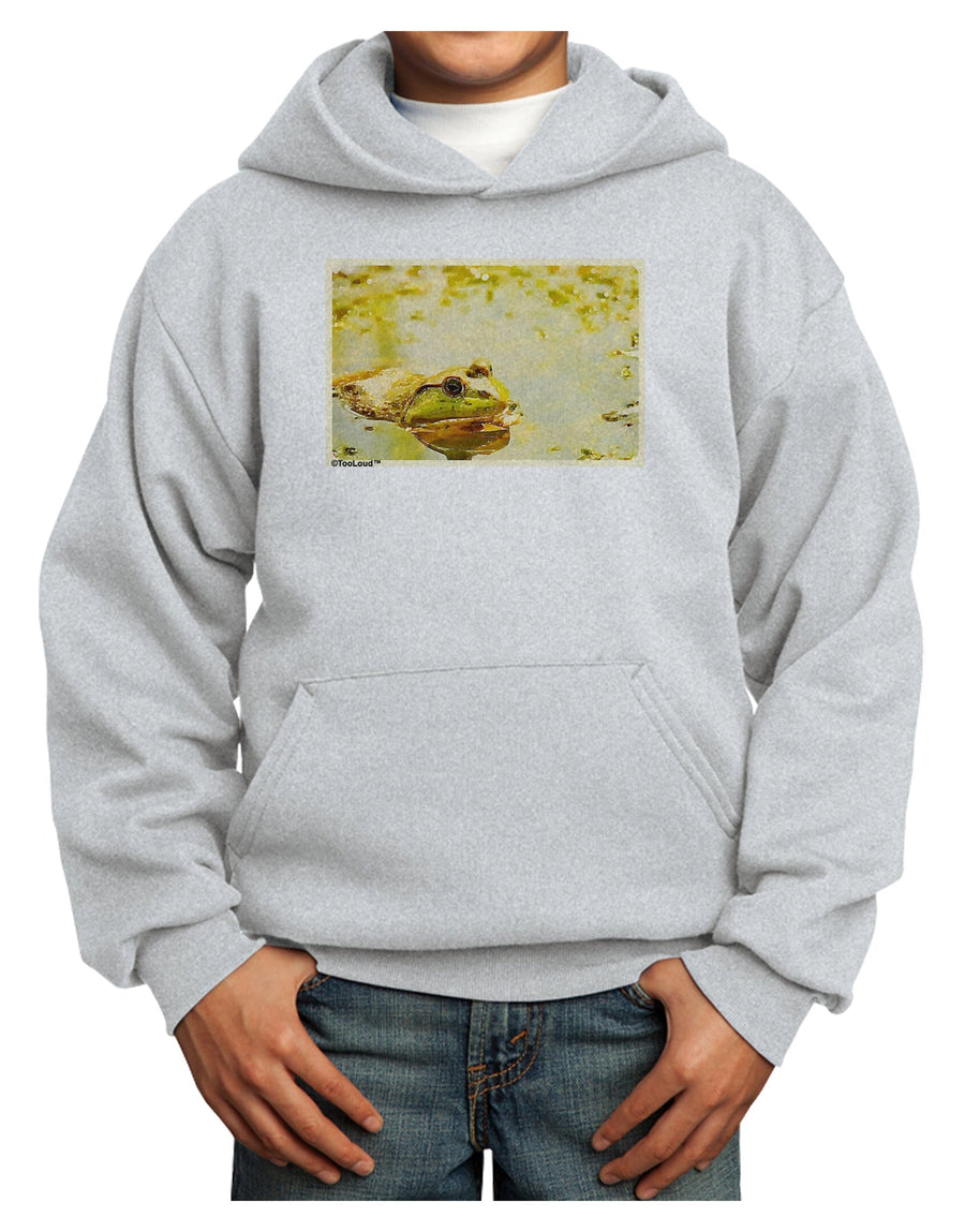 Bullfrog In Watercolor Youth Hoodie Pullover Sweatshirt by TooLoud-Youth Hoodie-TooLoud-White-XS-Davson Sales