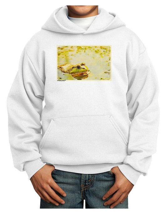 Bullfrog In Watercolor Youth Hoodie Pullover Sweatshirt by TooLoud-Youth Hoodie-TooLoud-White-XS-Davson Sales