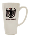 Bundeswehr Logo 16 Ounce Conical Latte Coffee Mug - Expertly Crafted Drinkware-Conical Latte Mug-TooLoud-White-Davson Sales