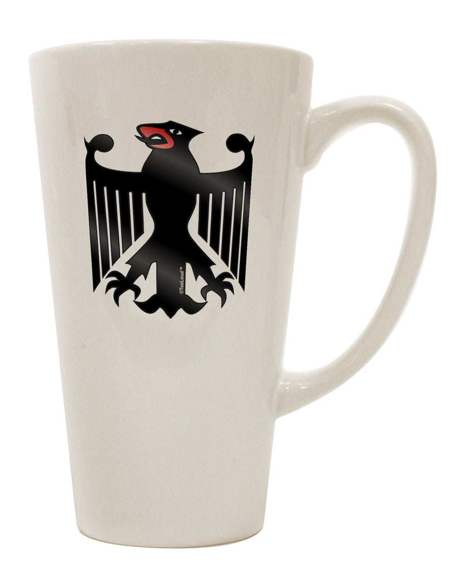 Bundeswehr Logo 16 Ounce Conical Latte Coffee Mug - Expertly Crafted Drinkware-Conical Latte Mug-TooLoud-White-Davson Sales