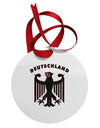 Bundeswehr Logo Deutschland Circular Metal Ornament-Ornament-TooLoud-White-Davson Sales