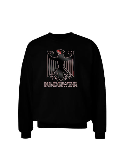 Bundeswehr Logo with Text Adult Dark Sweatshirt-Sweatshirts-TooLoud-Black-Small-Davson Sales