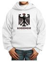 Bundeswehr Logo with Text Youth Hoodie Pullover Sweatshirt-Youth Hoodie-TooLoud-White-XS-Davson Sales