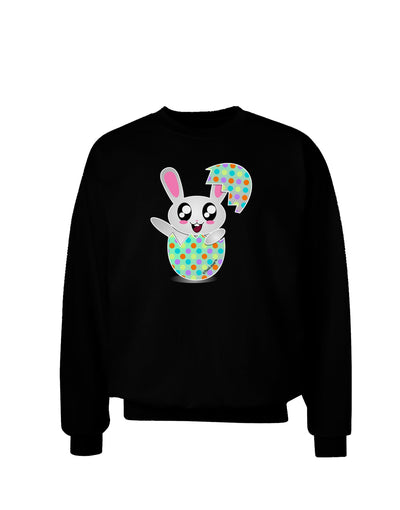 Bunny Hatching From Egg Adult Dark Sweatshirt-Sweatshirts-TooLoud-Black-Small-Davson Sales