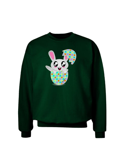 Bunny Hatching From Egg Adult Dark Sweatshirt-Sweatshirts-TooLoud-Deep-Forest-Green-Small-Davson Sales