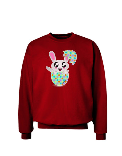 Bunny Hatching From Egg Adult Dark Sweatshirt-Sweatshirts-TooLoud-Deep-Red-Small-Davson Sales