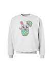 Bunny Hatching From Egg Sweatshirt-Sweatshirts-TooLoud-White-Small-Davson Sales