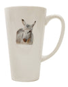 Burro Cutout 16 Ounce Conical Latte Coffee Mug - Expertly Crafted Drinkware-Conical Latte Mug-TooLoud-White-Davson Sales