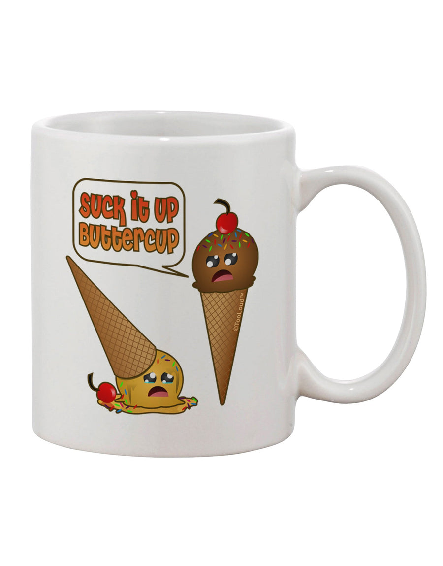 Buttercup Icecream Printed 11 oz Coffee Mug - Perfect for Sipping in Style TooLoud-11 OZ Coffee Mug-TooLoud-White-Davson Sales