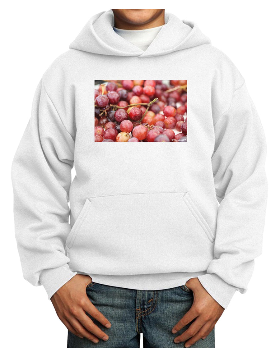 Buy Local - Grapes Youth Hoodie Pullover Sweatshirt-Youth Hoodie-TooLoud-White-XL-Davson Sales