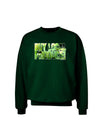 Buy Local - Green Tomatoes Text Adult Dark Sweatshirt-Sweatshirts-TooLoud-Deep-Forest-Green-Small-Davson Sales