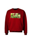 Buy Local - Green Tomatoes Text Adult Dark Sweatshirt-Sweatshirts-TooLoud-Deep-Red-Small-Davson Sales