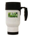 Buy Local - Green Tomatoes Text Stainless Steel 14oz Travel Mug-Travel Mugs-TooLoud-White-Davson Sales