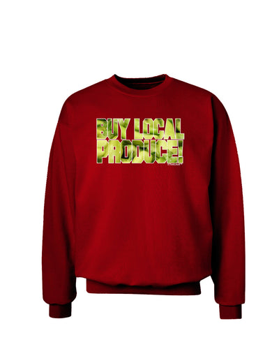 Buy Local - Jalapenos Text Adult Dark Sweatshirt-Sweatshirts-TooLoud-Deep-Red-Small-Davson Sales