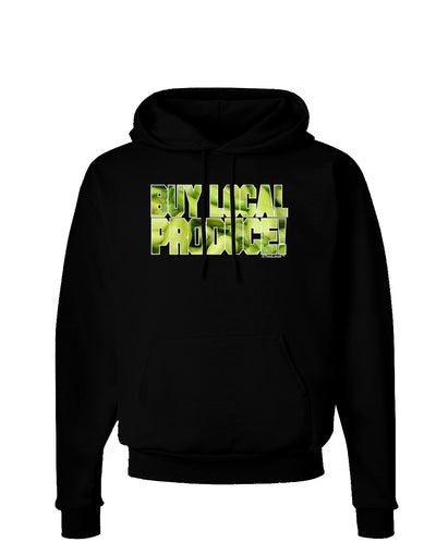 Buy Local - Jalapenos Text Dark Hoodie Sweatshirt-Hoodie-TooLoud-Black-Small-Davson Sales