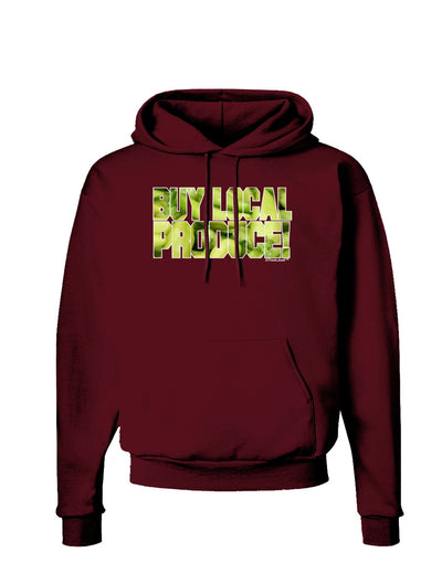 Buy Local - Jalapenos Text Dark Hoodie Sweatshirt-Hoodie-TooLoud-Maroon-Small-Davson Sales