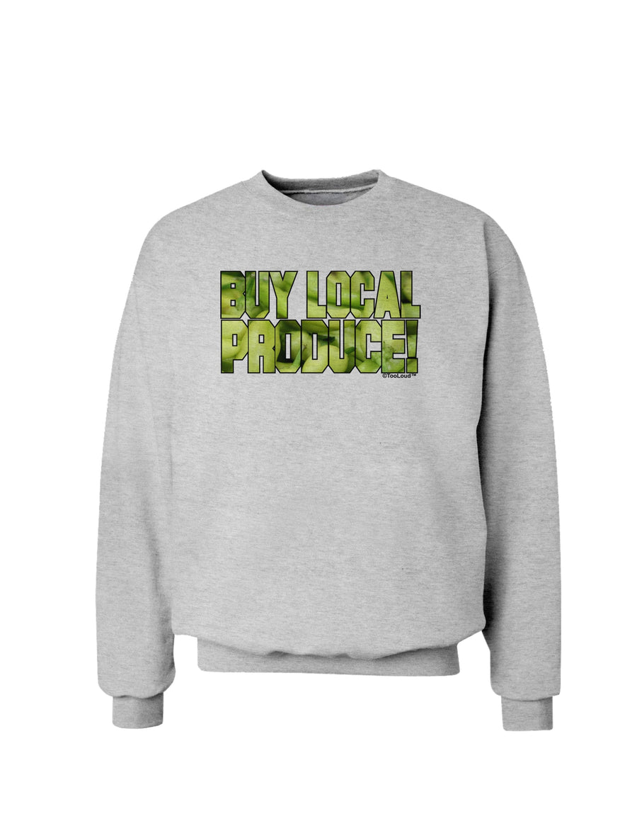 Buy Local - Jalapenos Text Sweatshirt-Sweatshirts-TooLoud-White-Small-Davson Sales