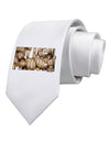 Buy Local Produce Potatoes Text Printed White Necktie