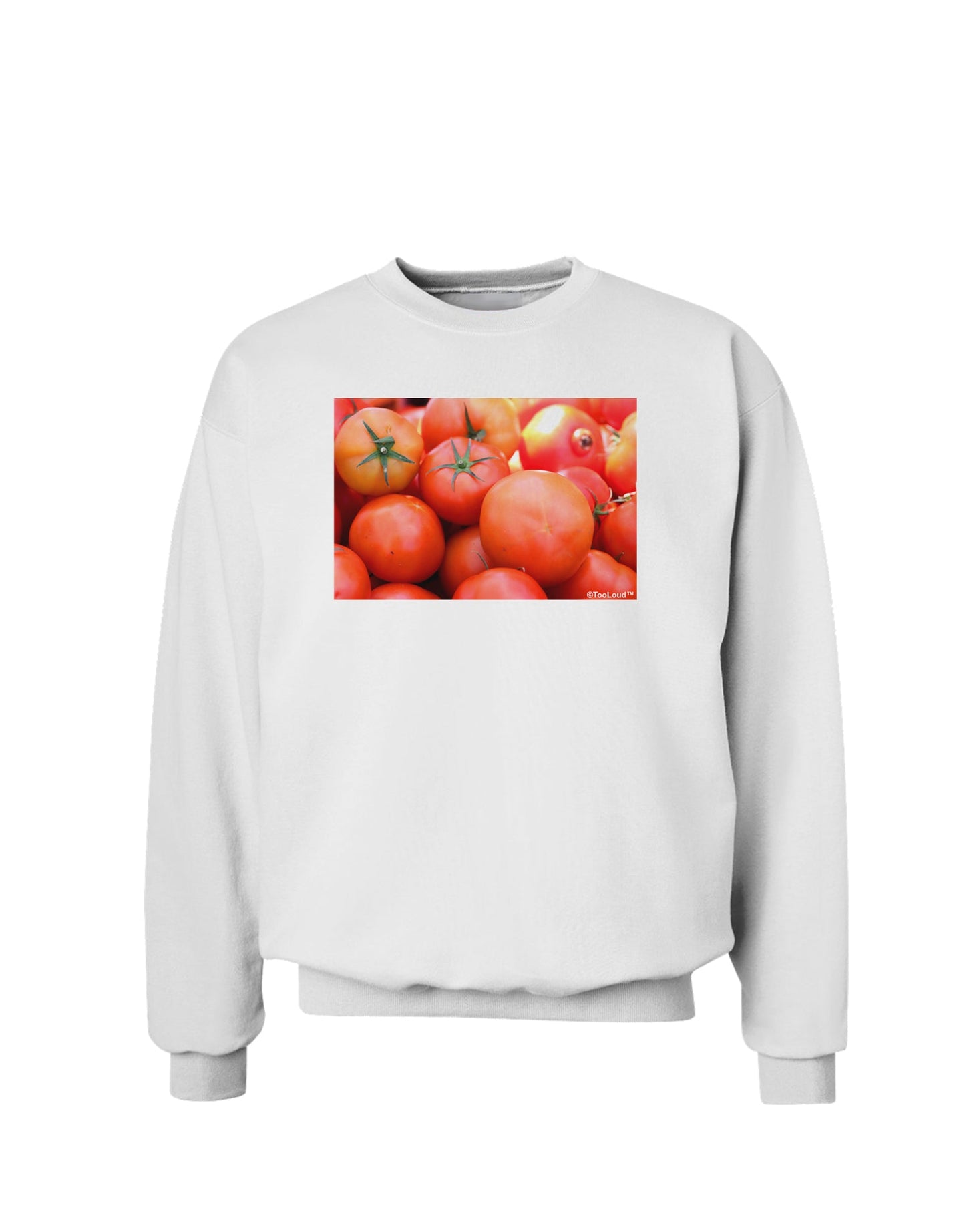 Buy Local Produce Tomatoes Sweatshirt-Sweatshirts-TooLoud-White-Small-Davson Sales