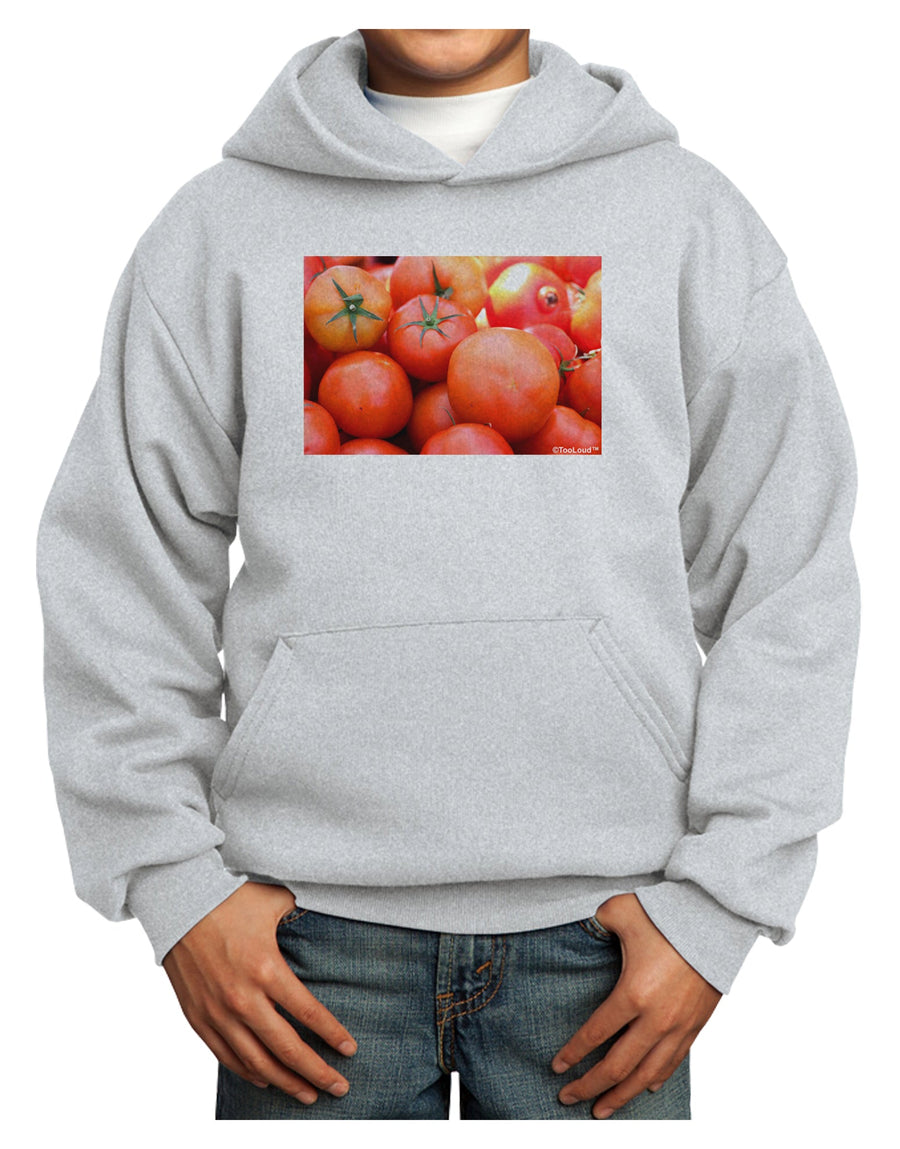 Buy Local Produce Tomatoes Youth Hoodie Pullover Sweatshirt-Youth Hoodie-TooLoud-White-XS-Davson Sales