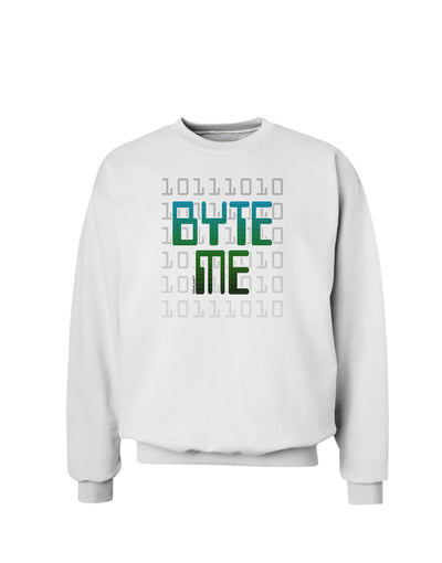 Byte Me Sweatshirt-Sweatshirts-TooLoud-White-Small-Davson Sales