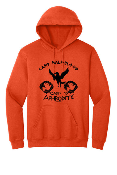 Cabin 10 Aphrodite Camp Half Blood Hoodie Sweatshirt-Hoodie-TooLoud-Orange-Small-Davson Sales