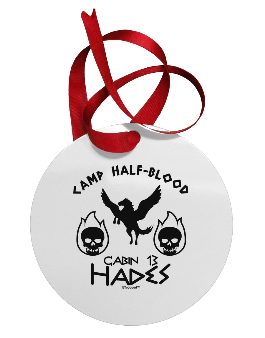 Cabin 13 HadesHalf Blood Circular Metal Ornament-Ornament-TooLoud-White-Davson Sales