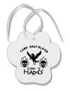 Cabin 13 HadesHalf Blood Paw Print Shaped Ornament-Ornament-TooLoud-White-Davson Sales