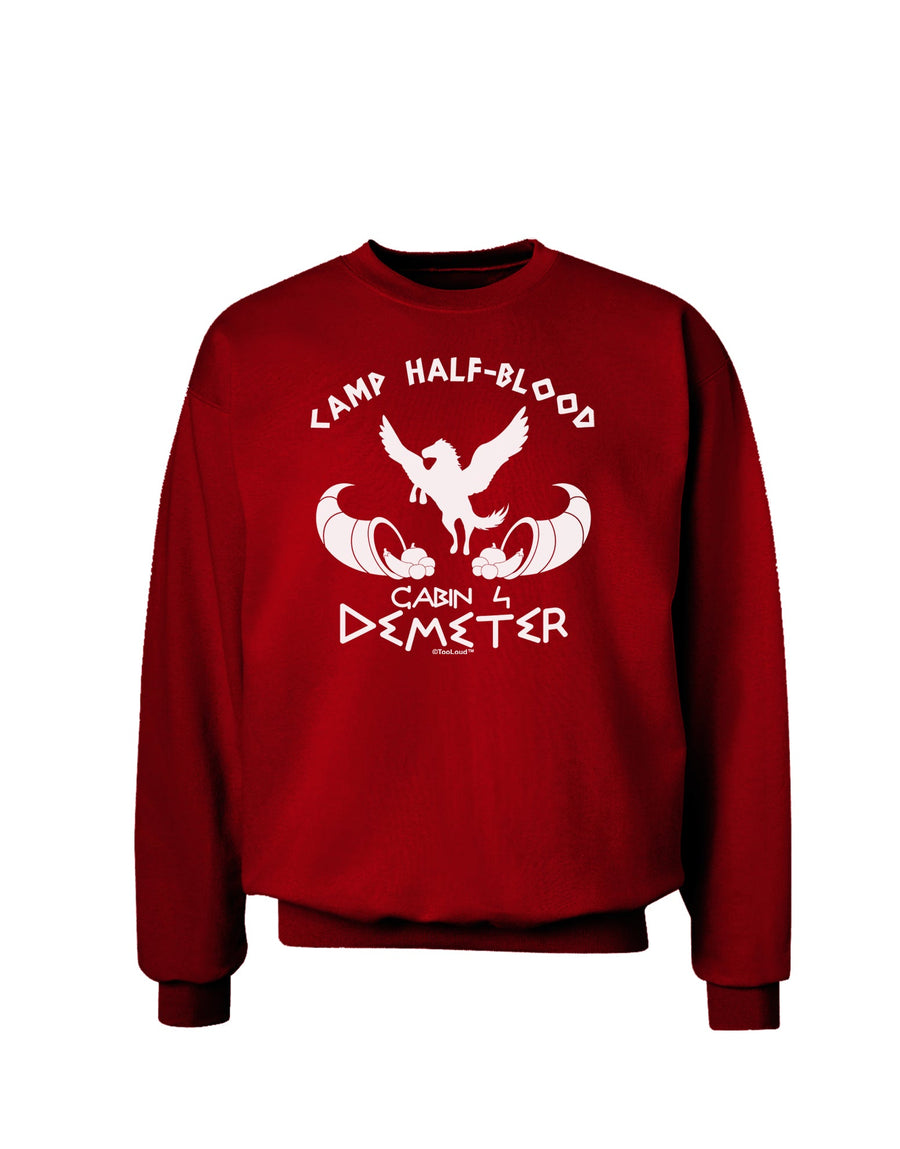 Cabin 4 Demeter Camp Half Blood Adult Dark Sweatshirt-Sweatshirts-TooLoud-Black-Small-Davson Sales